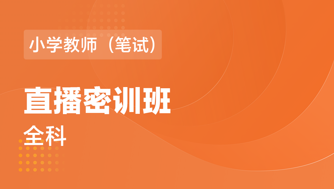 小学教师（笔试） 全科-直播密训班